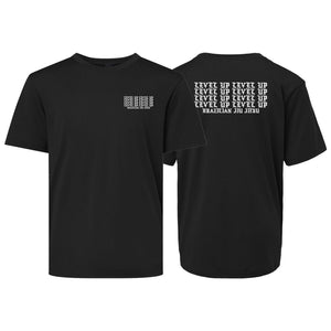 Level Up BJJ Dry Fit Kids Shirts #8138 Q