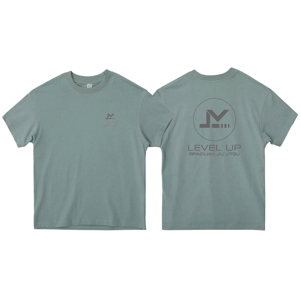Level Up BJJ Oversized Adult Shirts #8138 R (Name-logo Design)