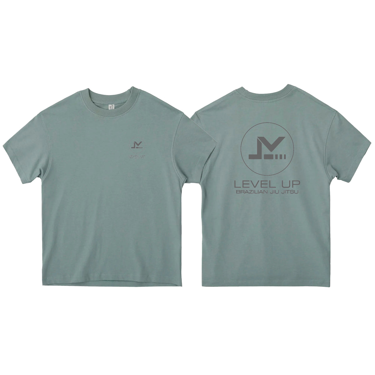 Level Up BJJ Oversized Adult Shirts #8138 R (Name-logo Design)