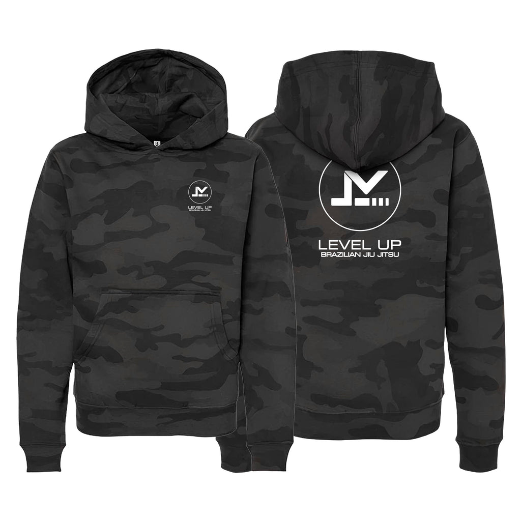 Level Up BJJ Academy Sweater Kids Hoodie #8138 R (Name-logo Design)