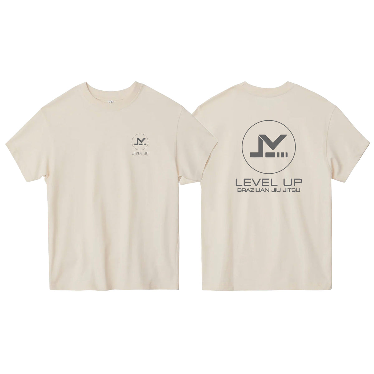 Level Up BJJ Oversized Adult Shirts #R (Name-logo Design)