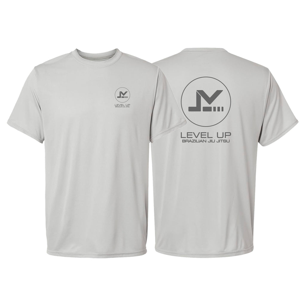 Level Up BJJ Dry Fit Shirts #8138 R (Name-logo Design)