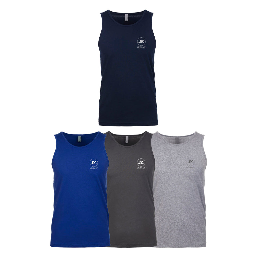 Level Up BJJ Next Level Tank Tops #8138 R (Name-logo Design)