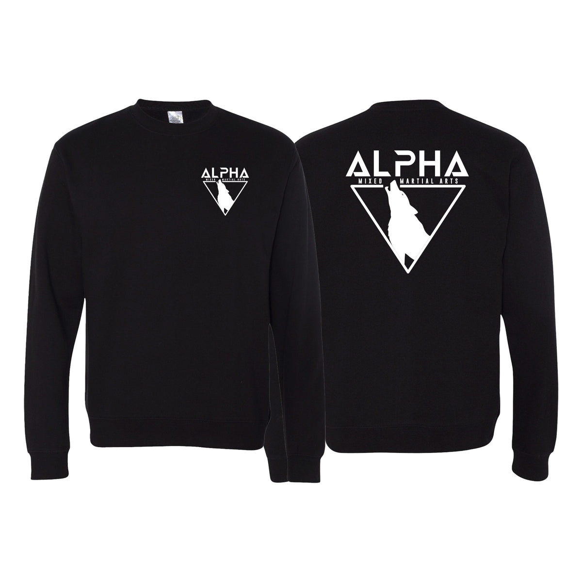 Alpha MMA & RCBJJ Lawton Academy Crewneck Sweatshirt #8139 A