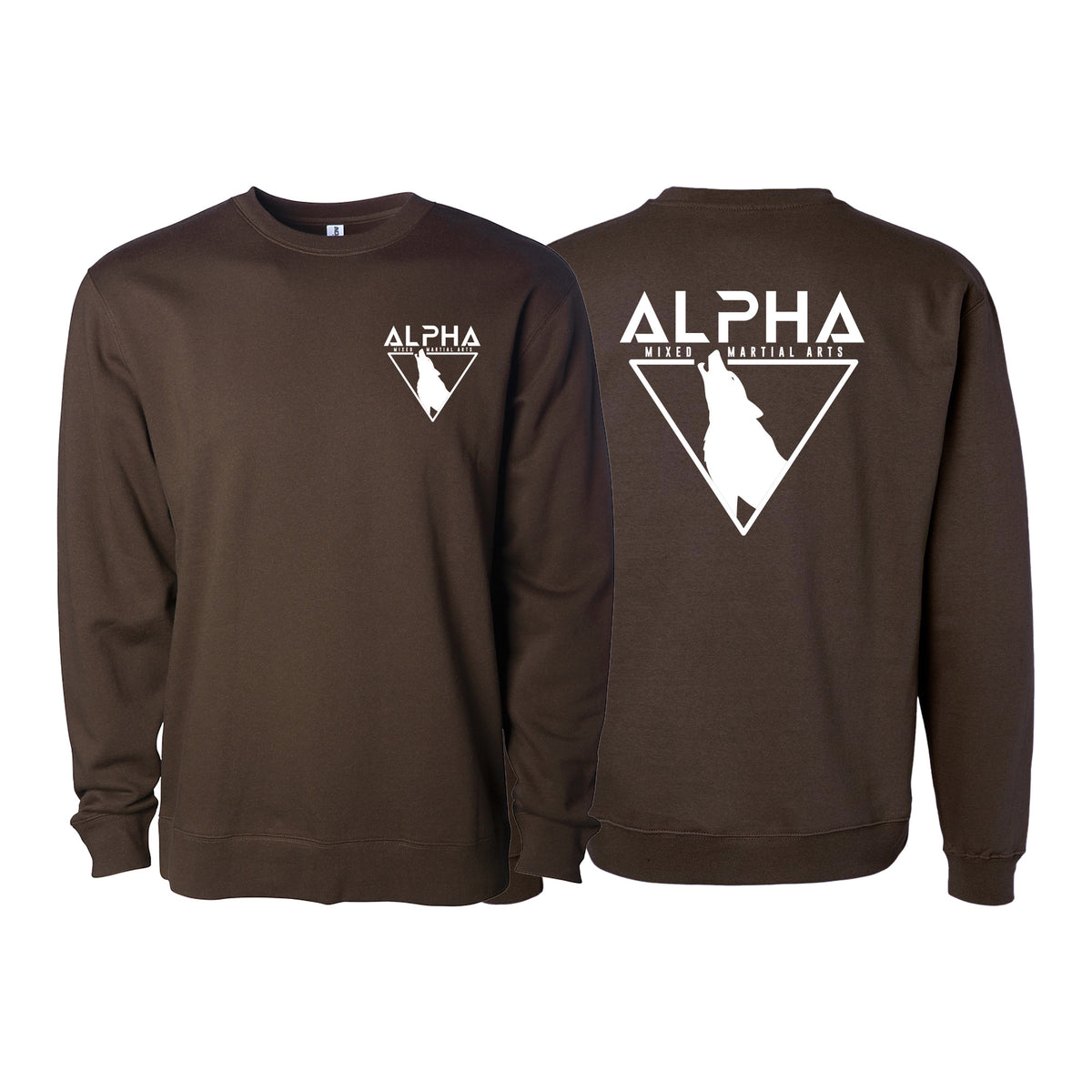 Alpha MMA & RCBJJ Lawton Academy Crewneck Sweatshirt #8139 A