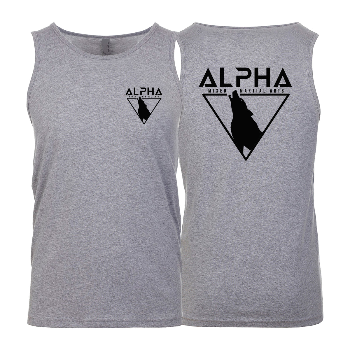 Alpha MMA & RCBJJ Lawton Next Level Tank Tops #8139 A