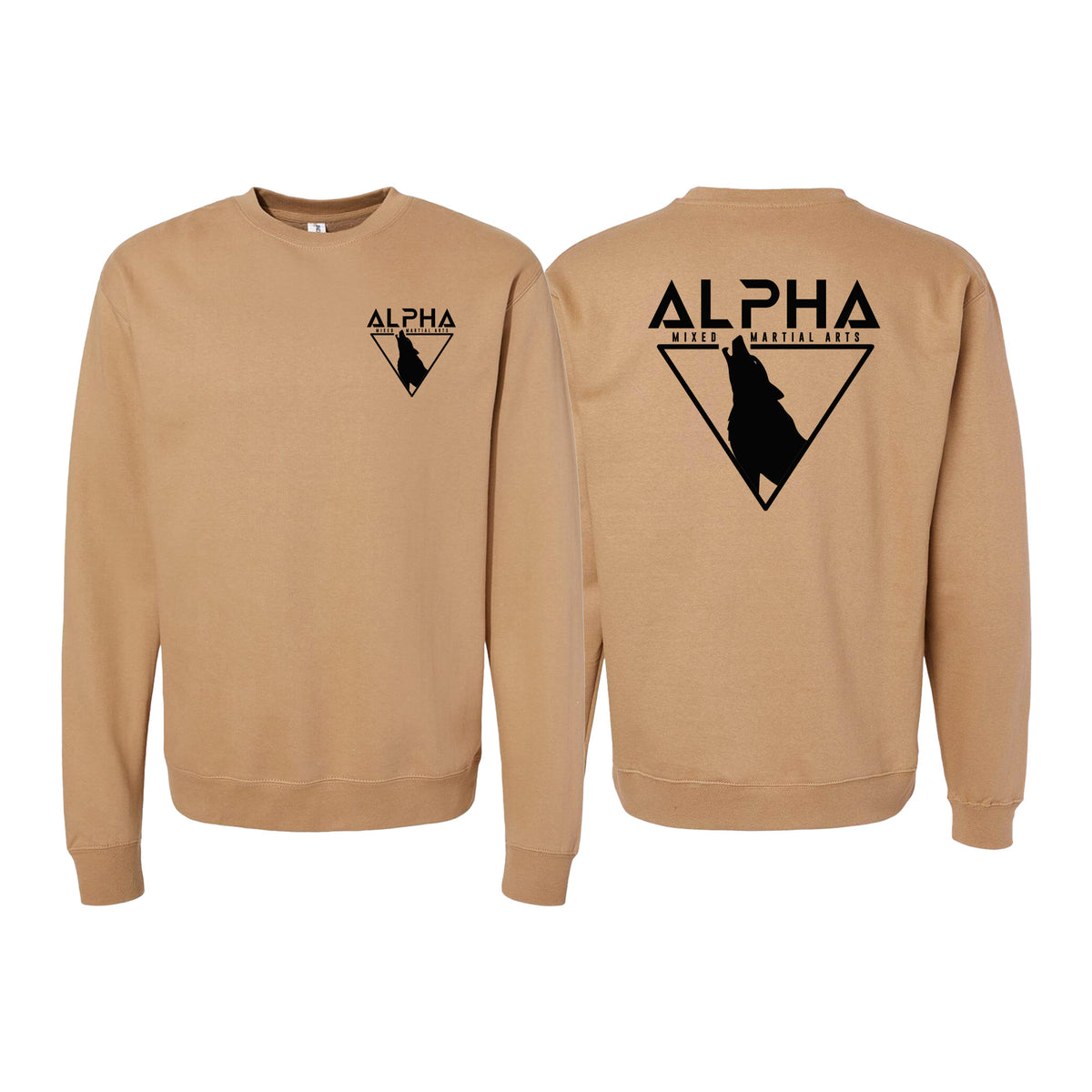 Alpha MMA & RCBJJ Lawton Academy Crewneck Sweatshirt #8139 A