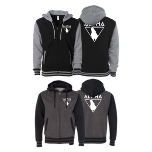Alpha MMA & RCBJJ Lawton Academy Varsity Zip-Up Hoodies #8139 A