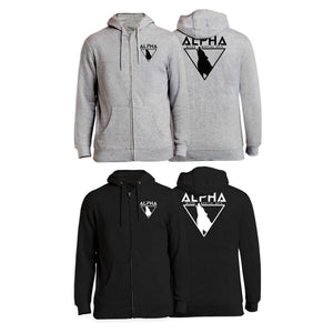 Alpha MMA & RCBJJ Lawton Academy Zip-Up Hoodies #8139 A