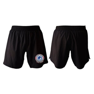 Alpha MMA & RCBJJ Lawton All Black Custom Shorts 2.0 #8139 B