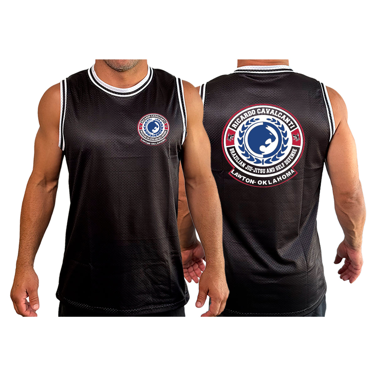 Alpha MMA & RCBJJ Lawton Academy Basketball Jerseys #8139 B