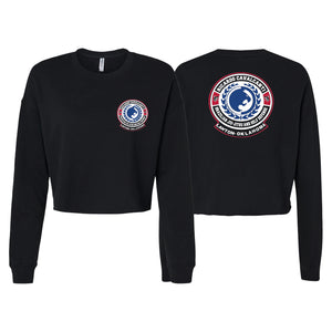 Alpha MMA & RCBJJ Lawton Women's Cropped Crewneck Sweatshirt #8139 B