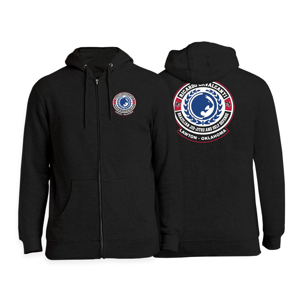 Alpha MMA & RCBJJ Lawton Academy Zip-Up Hoodies #8139 B