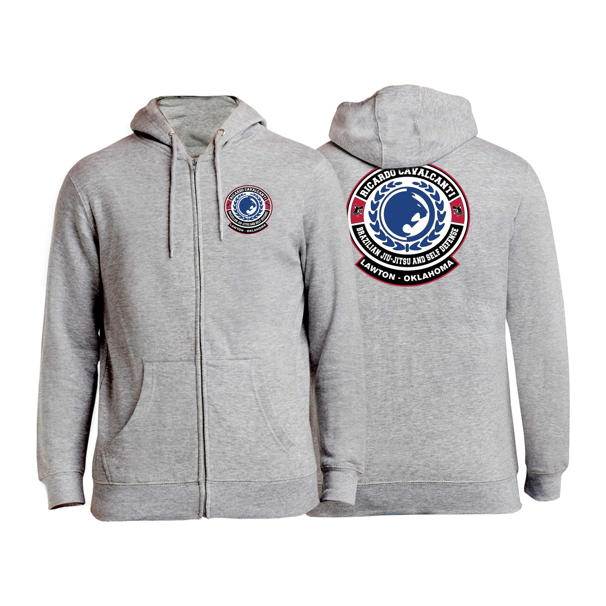 Alpha MMA & RCBJJ Lawton Academy Zip-Up Hoodies #8139 B