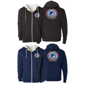 Alpha MMA & RCBJJ Lawton Academy Sherpa Lined Zip-Up Hoodie #8139 B