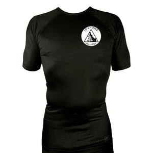 Idahome Jiu Jitsu All Black Custom Rash Guards Short Sleeves #8140 A