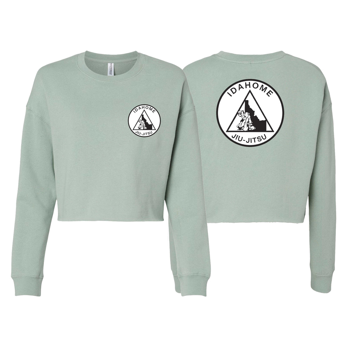 Idahome Jiu Jitsu Women's Cropped Crewneck Sweatshirt #8140 A