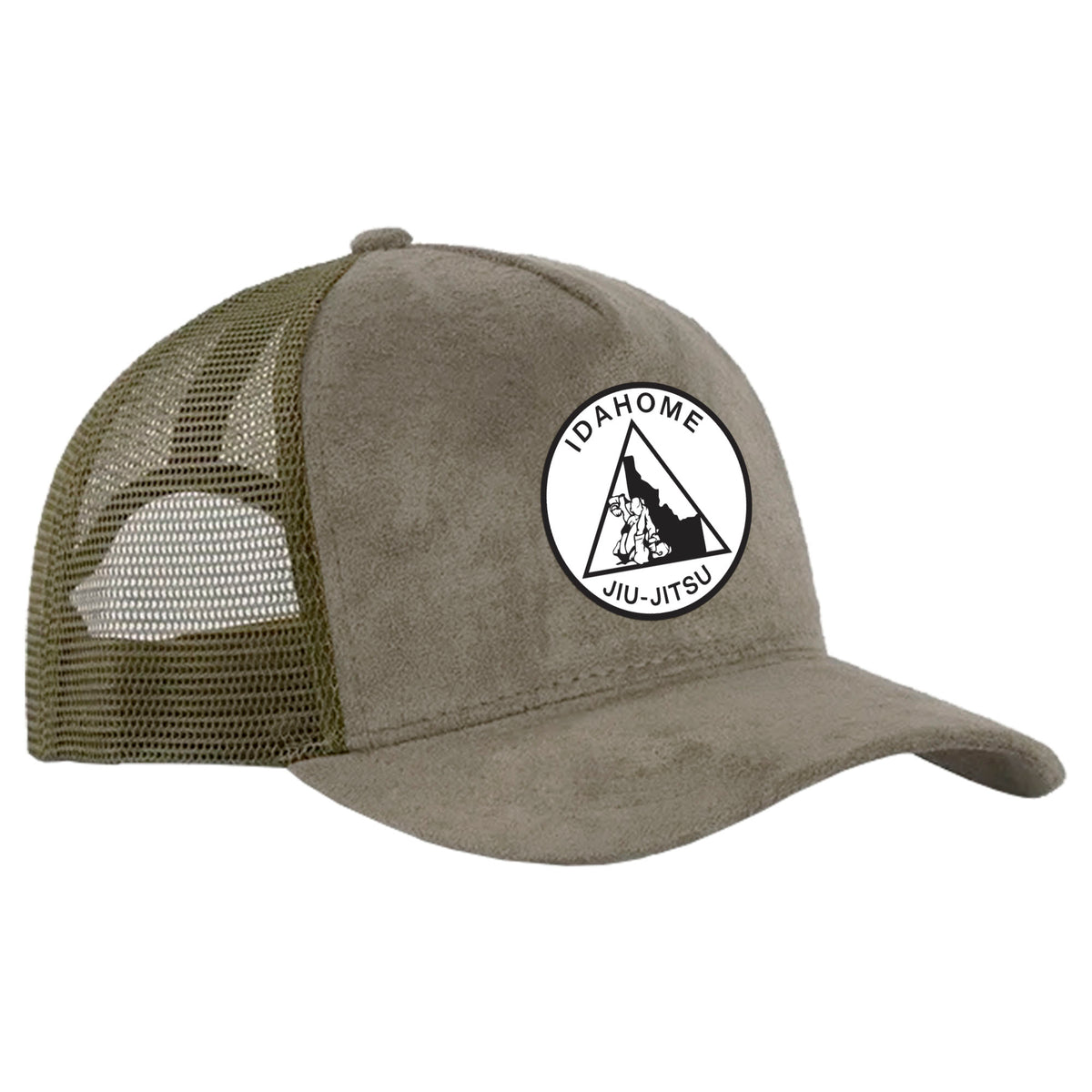 Idahome Jiu Jitsu Suede Trucker Hat #8140 A