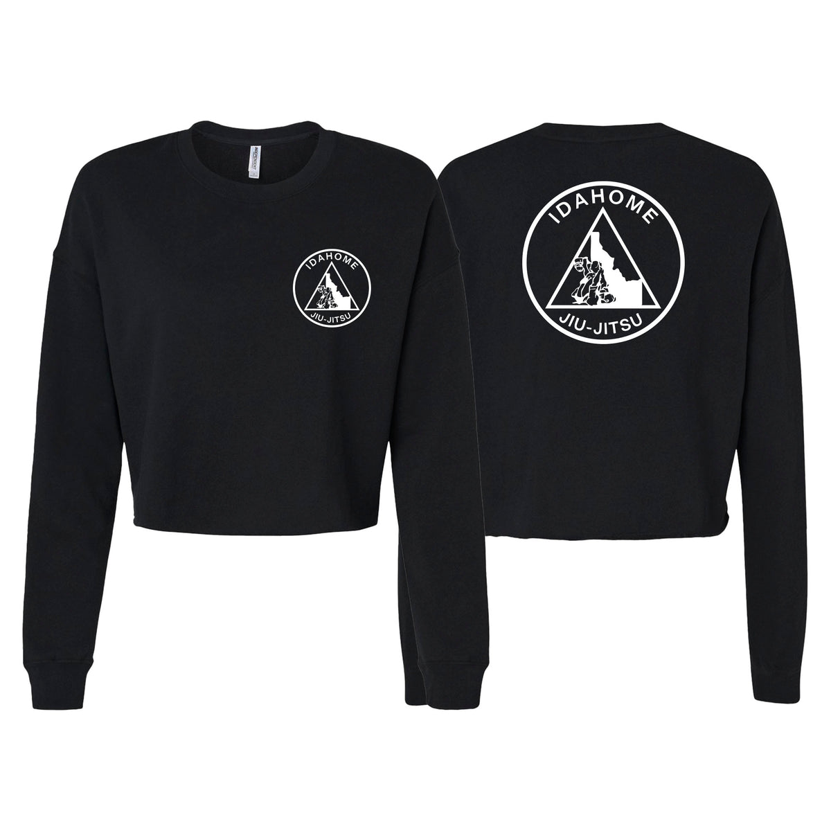 Idahome Jiu Jitsu Women's Cropped Crewneck Sweatshirt #8140 B