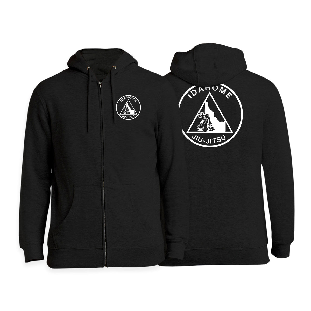 Idahome Jiu Jitsu Academy Zip-Up Hoodies #8140 B