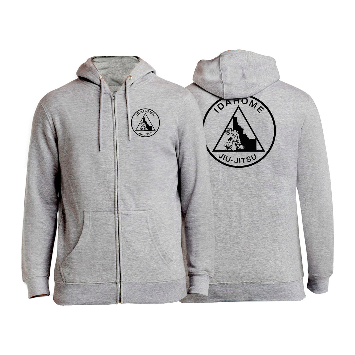 Idahome Jiu Jitsu Academy Zip-Up Hoodies #8140 B