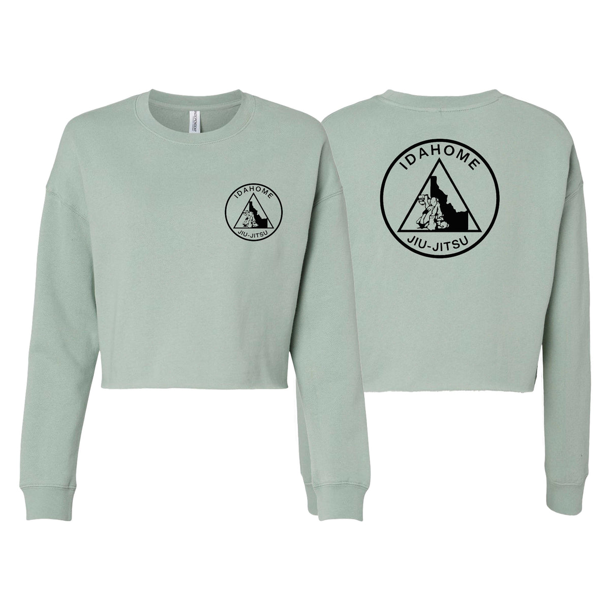Idahome Jiu Jitsu Women's Cropped Crewneck Sweatshirt #8140 B