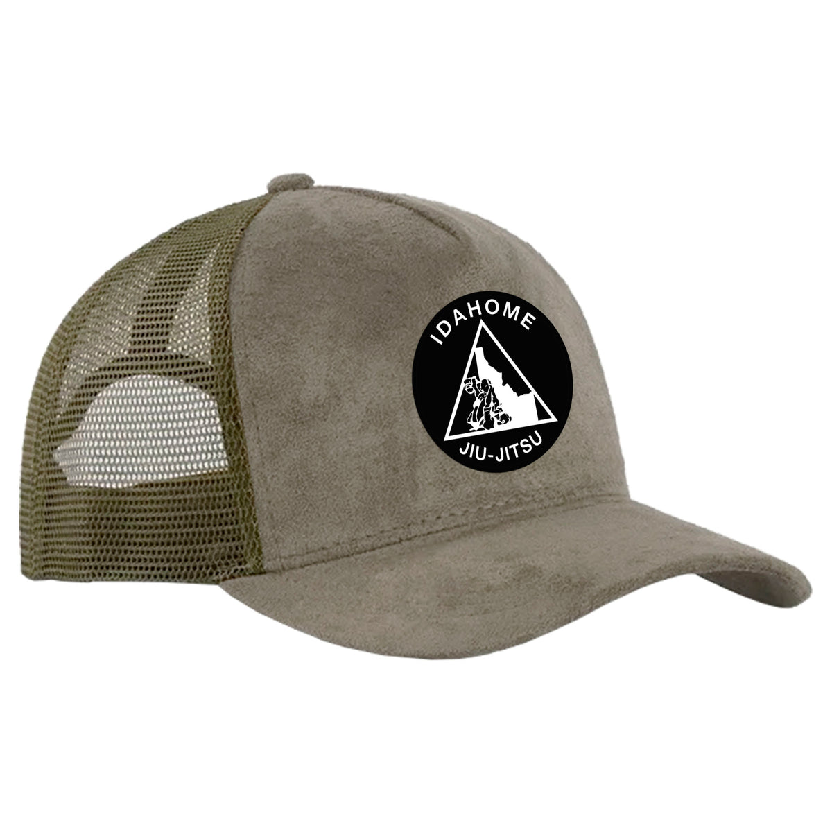 Idahome Jiu Jitsu Suede Trucker Hat #8140 B
