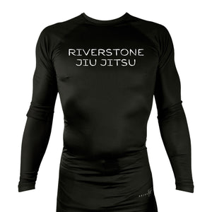 Riverstone Jiu-Jitsu All Black Custom Rash Guards Long Sleeves #8141 A