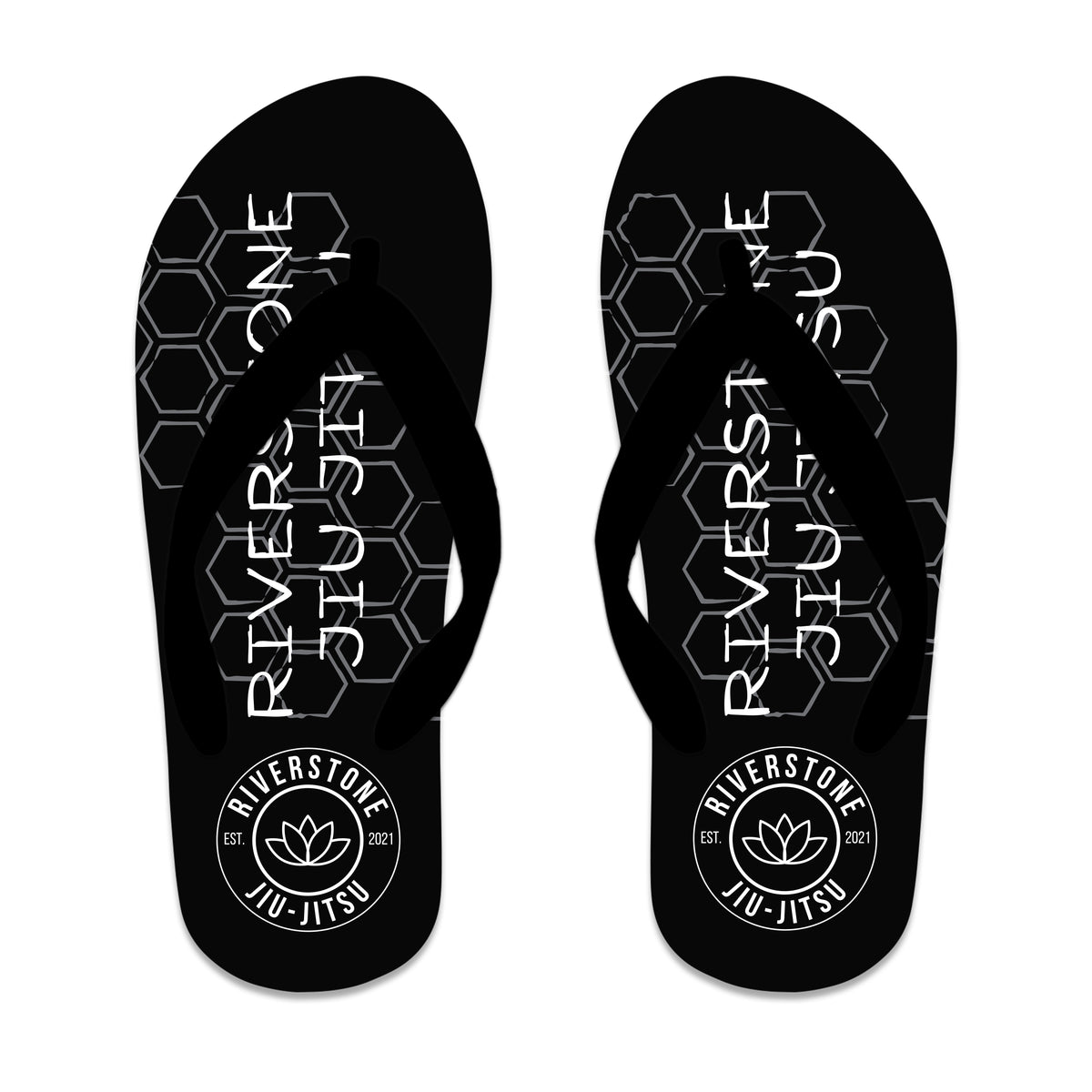 Riverstone Jiu-Jitsu Academy Flip Flops #8141 A