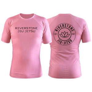 Riverstone Jiu-Jitsu Pink Custom Rash Guards Short Sleeve #8141 A