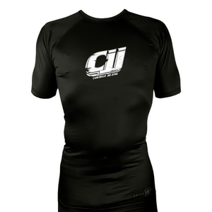Camarillo Jiu Jitsu All Black Custom Rash Guards Short Sleeves #8142 A