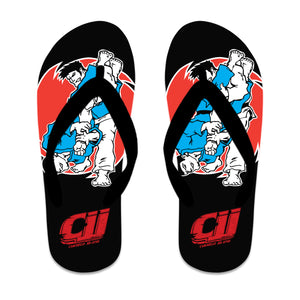 Camarillo Jiu Jitsu Academy Flip Flops #8142 B