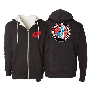 Camarillo Jiu Jitsu Academy Sherpa Lined Zip-Up Hoodie #8142 C
