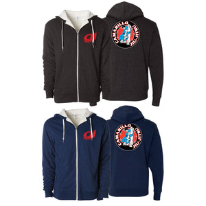 Camarillo Jiu Jitsu Academy Sherpa Lined Zip-Up Hoodie #8142 C