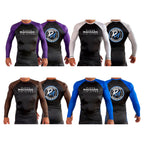 Team Rigan Machado All Black Ranked Long Sleeve Rash Guards #8143 A