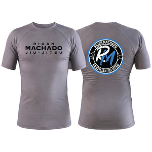 Team Rigan Machado Gray Custom Rash Guards Short Sleeve #8143 A