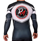 Team Rigan Machado Academy Rash Guards Black/White #8143 C