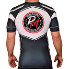 Team Rigan Machado Academy Rash Guards Black/White #8143 C