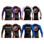 Team Rigan Machado All Black Ranked Long Sleeve Rash Guards #8143 C