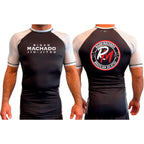 Team Rigan Machado All Black Ranked Short Sleeve Rash Guards #8143 C