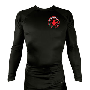 ACS MMA Academy All Black Rash Guards Long Sleeves #8144 A