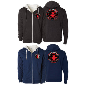 ACS MMA Academy Sherpa Lined Zip-Up Hoodie #8144 A