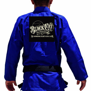 Black Cat Mixed Martial Arts and Self Defense Academy Kids Gi - Blue #899 A