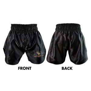 Black Cat Mixed Martial Arts and Self Defense Muay Thai Shorts #8148 A