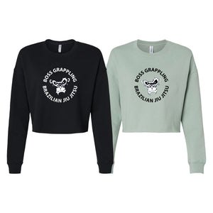 Boss Grappling Women's Cropped Crewneck Sweatshirt #8149 A