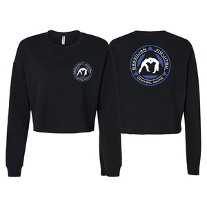 Central Maine Brazilian Jiu Jitsu Women's Cropped Crewneck Sweatshirt #8150 A