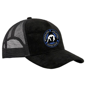 Central Maine Brazilian Jiu Jitsu Suede Trucker Hat #8150 A