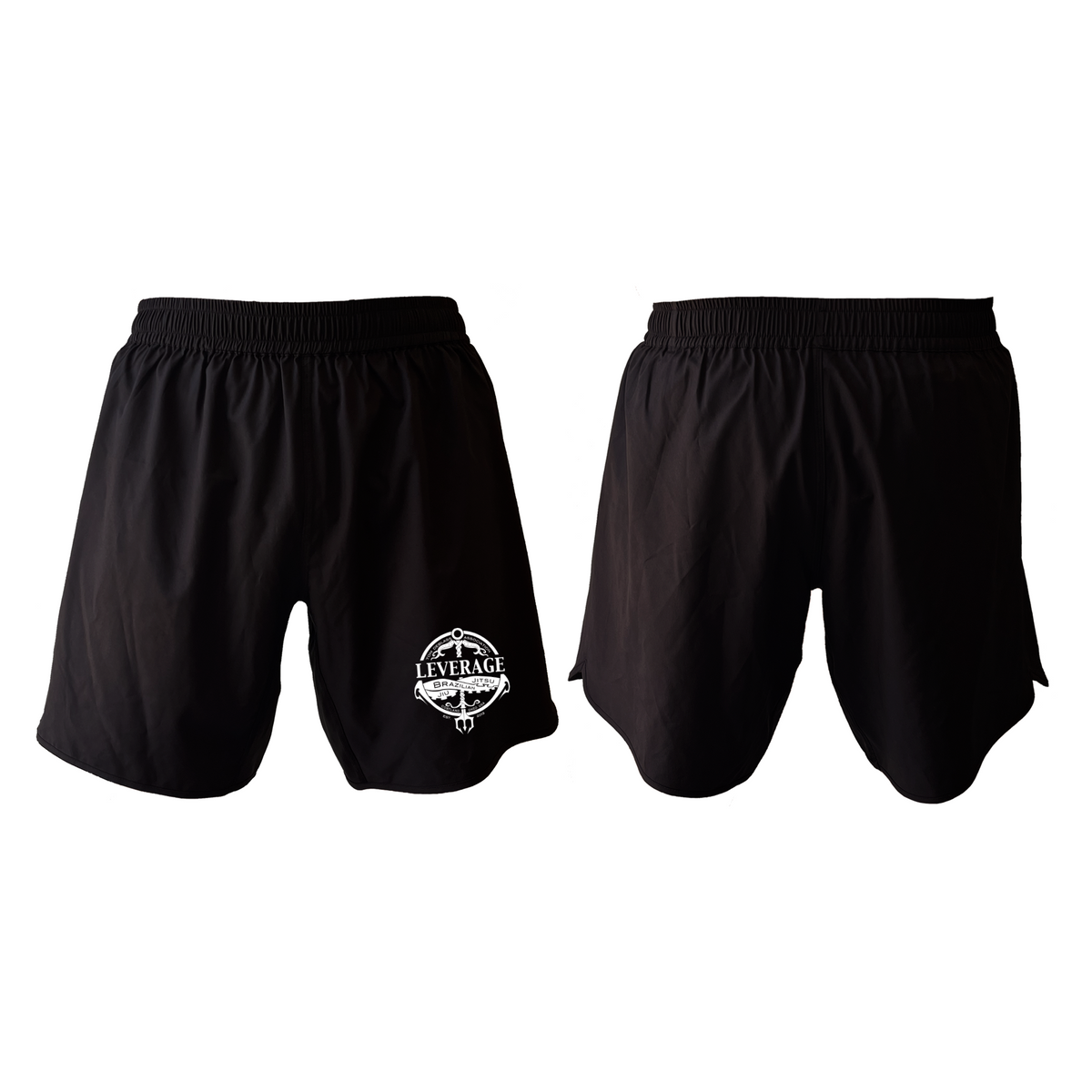 Leverage Brazilian Jiu-Jitsu All Black Custom Shorts 2.0 #8151 A