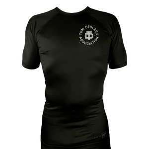 Leverage Brazilian Jiu-Jitsu All Black Custom Rash Guards Short Sleeves #8151 C