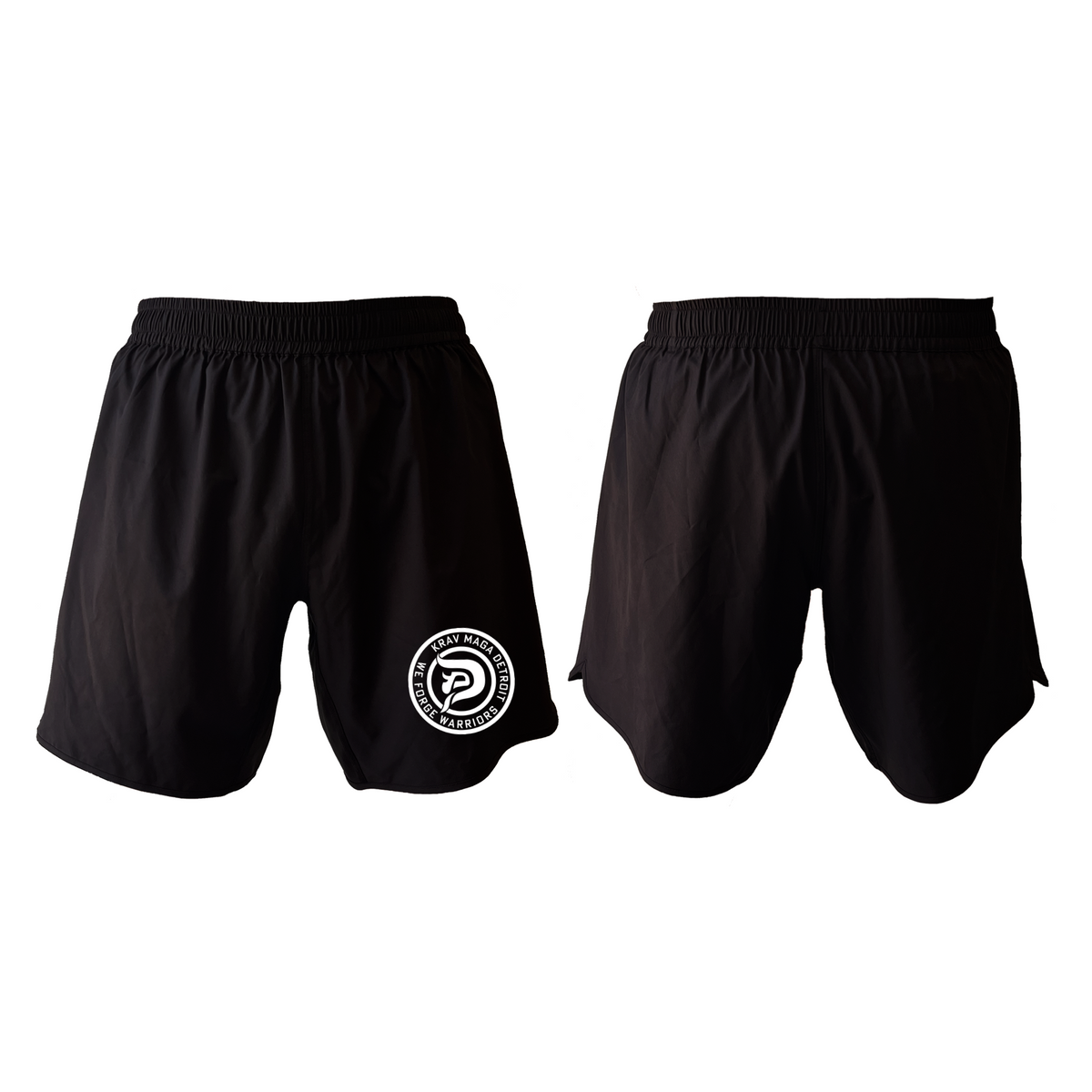 Krav Maga Detroit All Black Custom Shorts 2.0 #8152 A